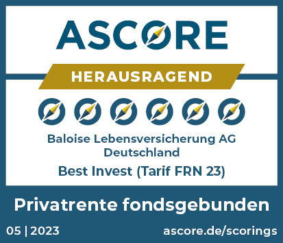 ASCORE-Privatrente fondsgebunden Baloise Best Invest